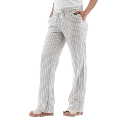 AVENTURA BREEZE PULL-ON BEACH PANTS WOMENS - EGRET_SIDE ANGLE