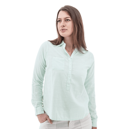 AVENTURA DEVON POPOVER TOP WOMENS - FAIR AQUA_FRONT ANGLE