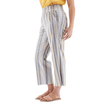 AVENTURA SHORELINE CROP PANTS WOMENS - CASHMERE BLUE_SIDE ANGLE