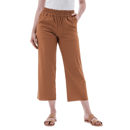AVENTURA TEMPLE PULL-ON CROP PANTS WOMENS - TORTOISE SHELL