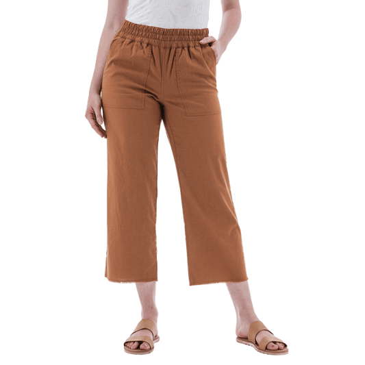 AVENTURA TEMPLE PULL-ON CROP PANTS WOMENS - TORTOISE SHELL