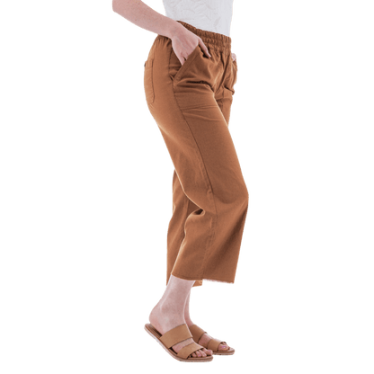 AVENTURA TEMPLE PULL-ON CROP PANTS WOMENS - TORTOISE SHELL_SIDE ANGLE