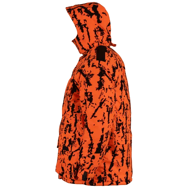 GAMEHIDE WHISPER BLAZE ORANGE PARKA - ACENT IGNIS side view