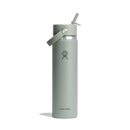 HYDRO FLASK WIDE MOUTH BOTTLE WITH FLEX STRAW CAP 24OZ AGAVE