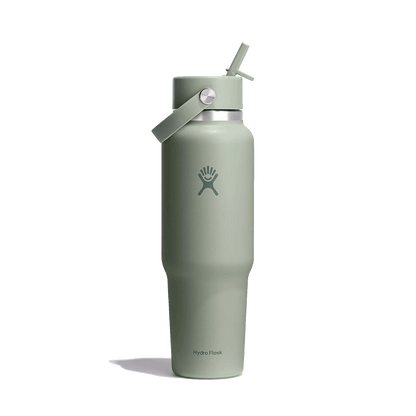 HYDRO FLASK WIDE MOUTH TRAVEL BOTTLE WITH FLEX STRAW 40OZ