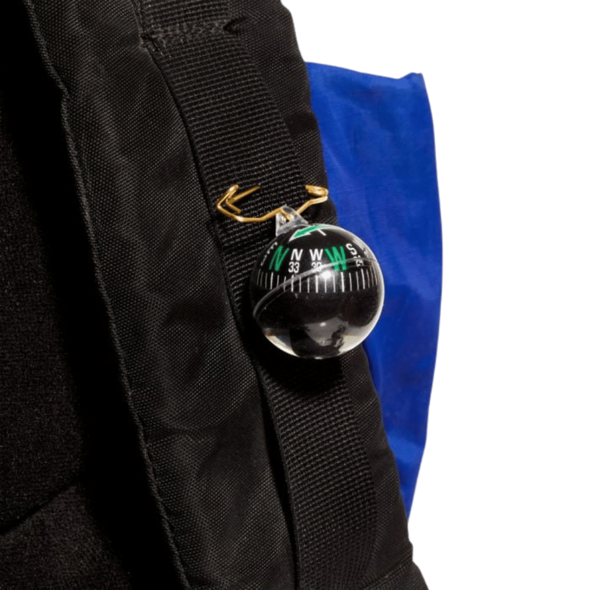 ALLEN LIQUID FILLED BALL COMPASS BLACK IN BAG