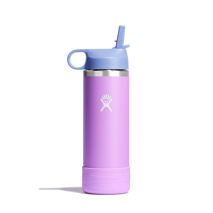 HYDRO FLASK 18OZ KIDS WIDE MOUTH BOTTLE WITH STRAW CAP ANEMONE