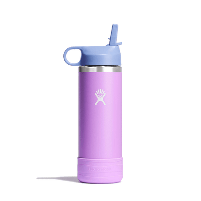HYDRO FLASK 18OZ KIDS WIDE MOUTH BOTTLE WITH STRAW CAP ANEMONE