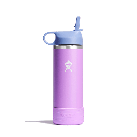 HYDRO FLASK 18OZ KIDS WIDE MOUTH BOTTLE WITH STRAW CAP ANEMONE