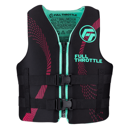 FULL THROTTLE ADULT RAPID-DRY LIFE JACKET AQUA