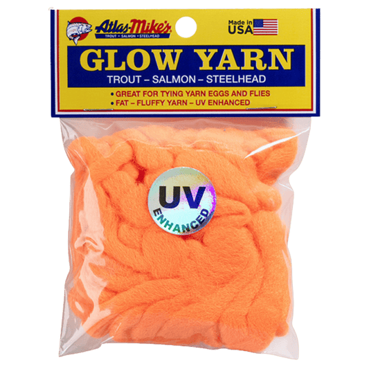 ATLAS UV GLOW YARN FIRE ORANGE 12 FT