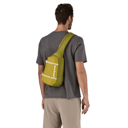 PATAGONIA ATOM SLING BAG 8L ON BACK