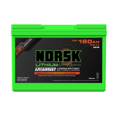 12V 180AH HEATED LITHIUM CRANKING BATTERY