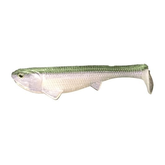 OPTIMUM BAIT BABY BOOM BOOM WEEDLESS 4.5INCH 3PK - GHOST MINNOW