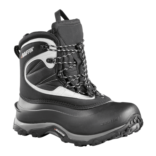 BAFFIN MEN'S YOHO BOOT - BLACK/SILVER - SIDE VIEW