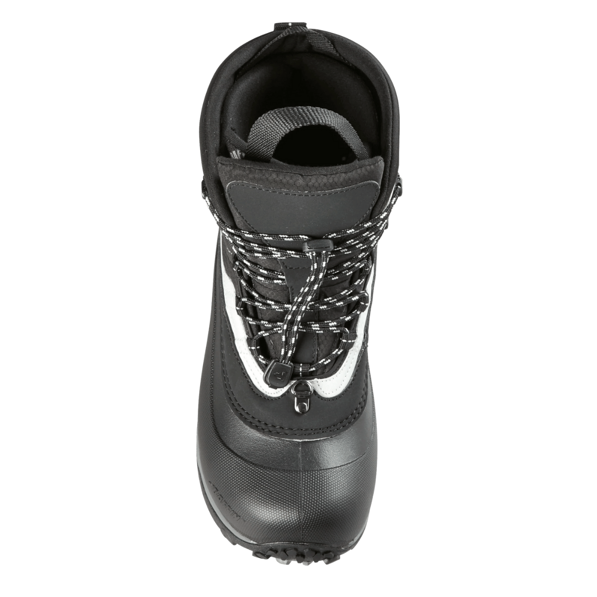 BAFFIN MEN'S YOHO BOOT - BLACK/SILVER - TOP VIEW