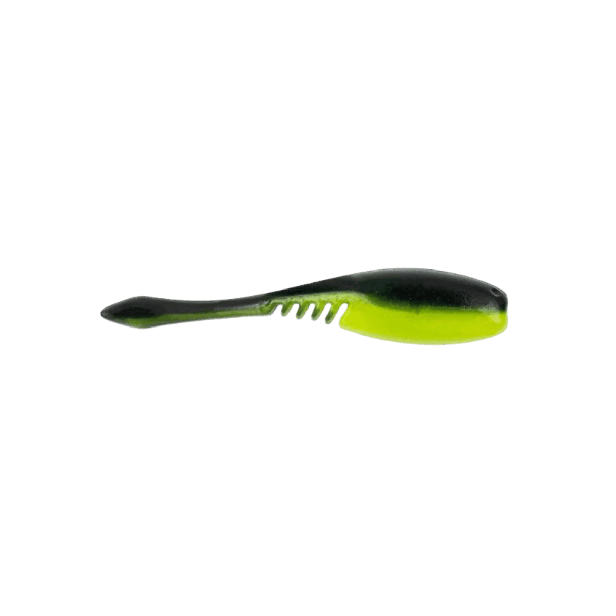 BAITFUEL CRAPPIE NANO SHAD BLACK CHARTREUSE