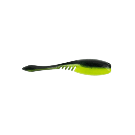 BAITFUEL CRAPPIE NANO SHAD BLACK CHARTREUSE