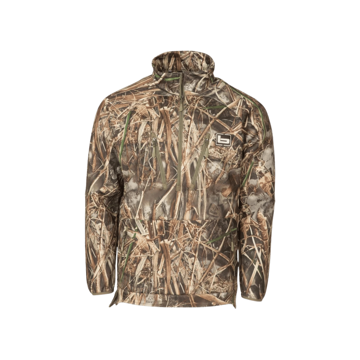 BANDED HEAVY TEC FLEECE 1/2 ZIP P/O MAX7