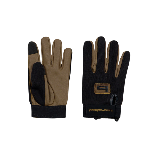 BANDED SCATTERGUN TRIGGER GLOVE BLACK BROWN