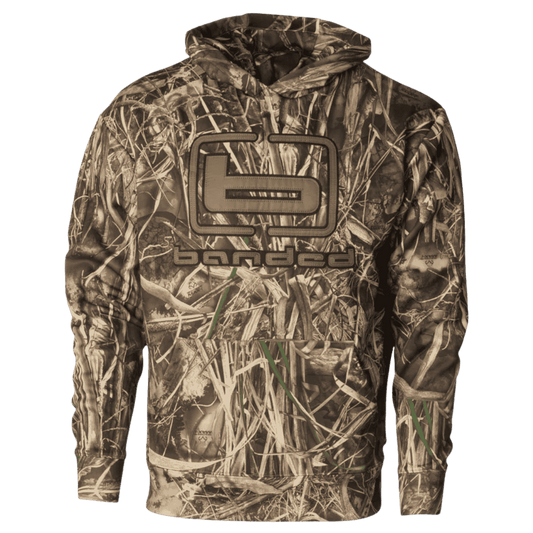 BANDED CAMO B LOGO HOODIE - MAX7 - FRONT VIEW