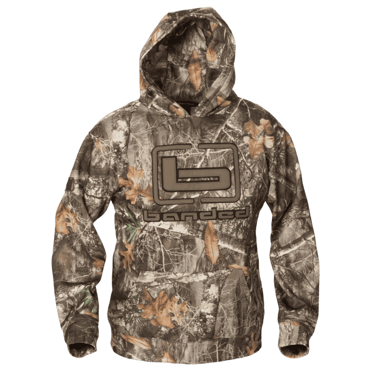 BANDED B LOGO HOODIE - EDGE - FRONT VIEW