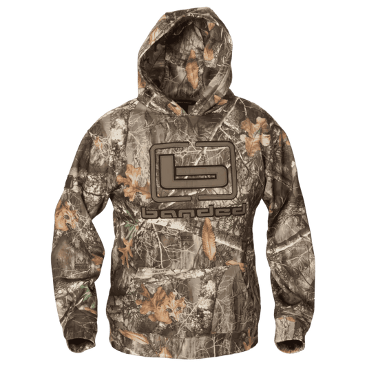 BANDED B LOGO HOODIE - EDGE - FRONT VIEW