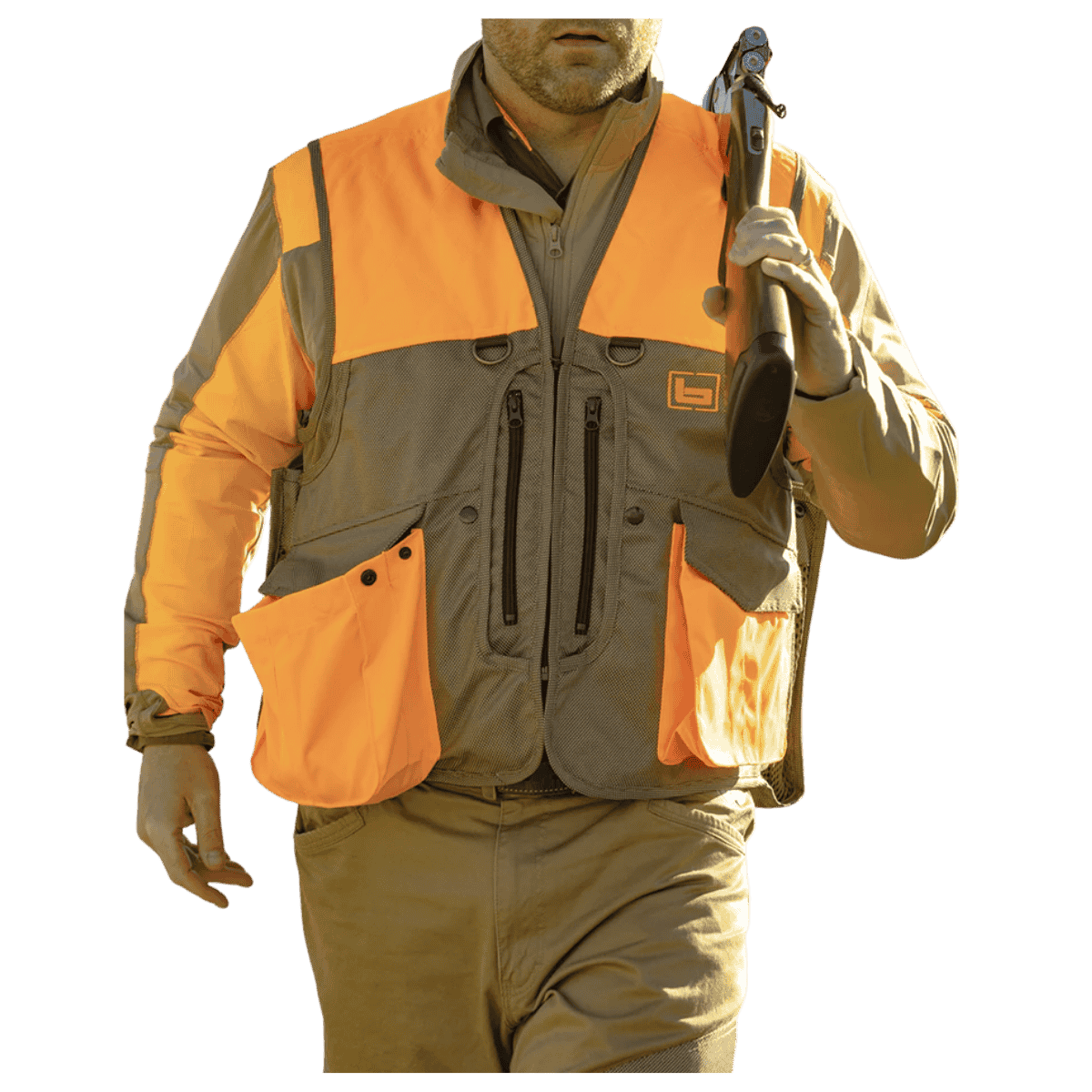 BANDED BIG STONE 3.0 OXFORD VEST - BLAZE - FRONT VIEW WW