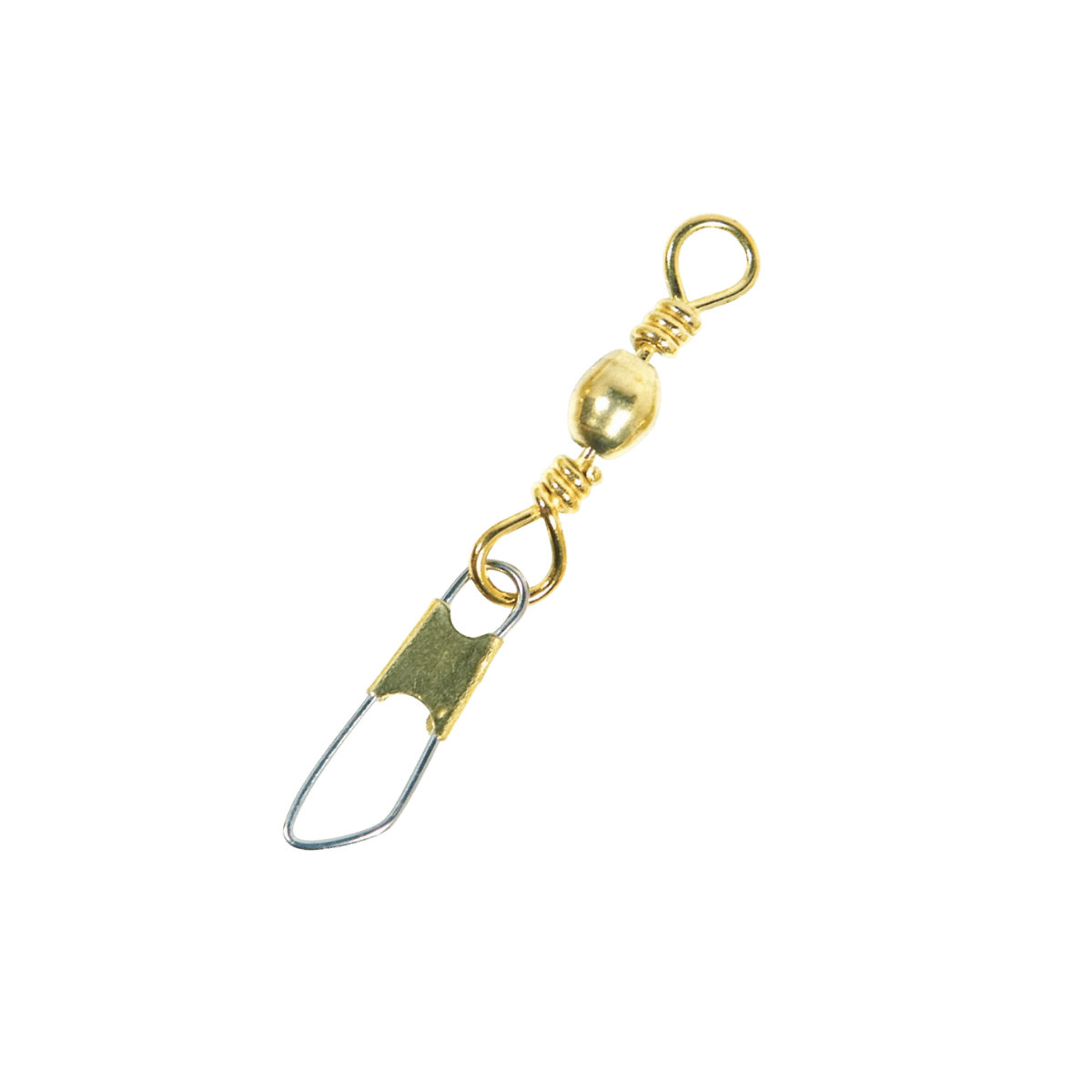 EAGLECLAW BARREL SWIVEL WITH INTERLOCK SNAP 12PK BRASS SIZE 14