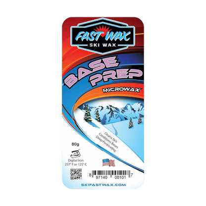 FAST WAX BASE PREP SKI WAX - FRONT VIEW/PACKAGING VIEW