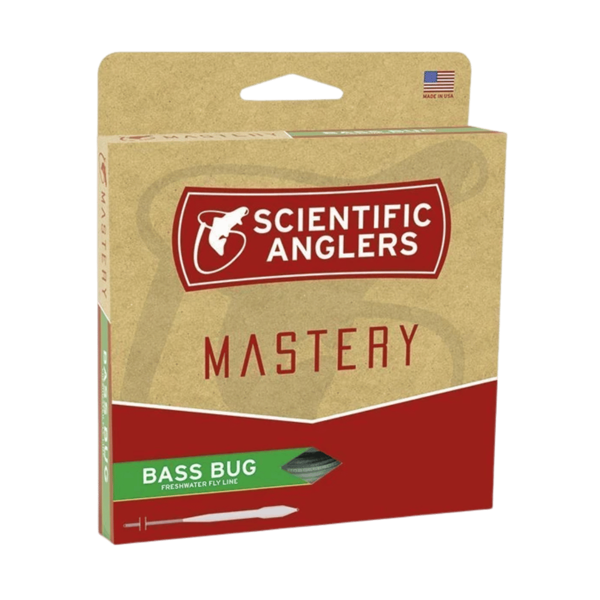 SCIENTIFIC ANGLERS MASTERY BASS BUG TAPER 90FT - WF6F - FROG GRN/SHAD BLUE