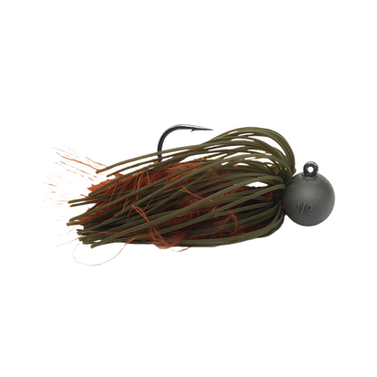 BEAST COAST FISHING TUNGSTEN COMPOUND O.W. SNIPER FOOTBALL JIG - 3/8 OZ - HYBRID PUMPKIN