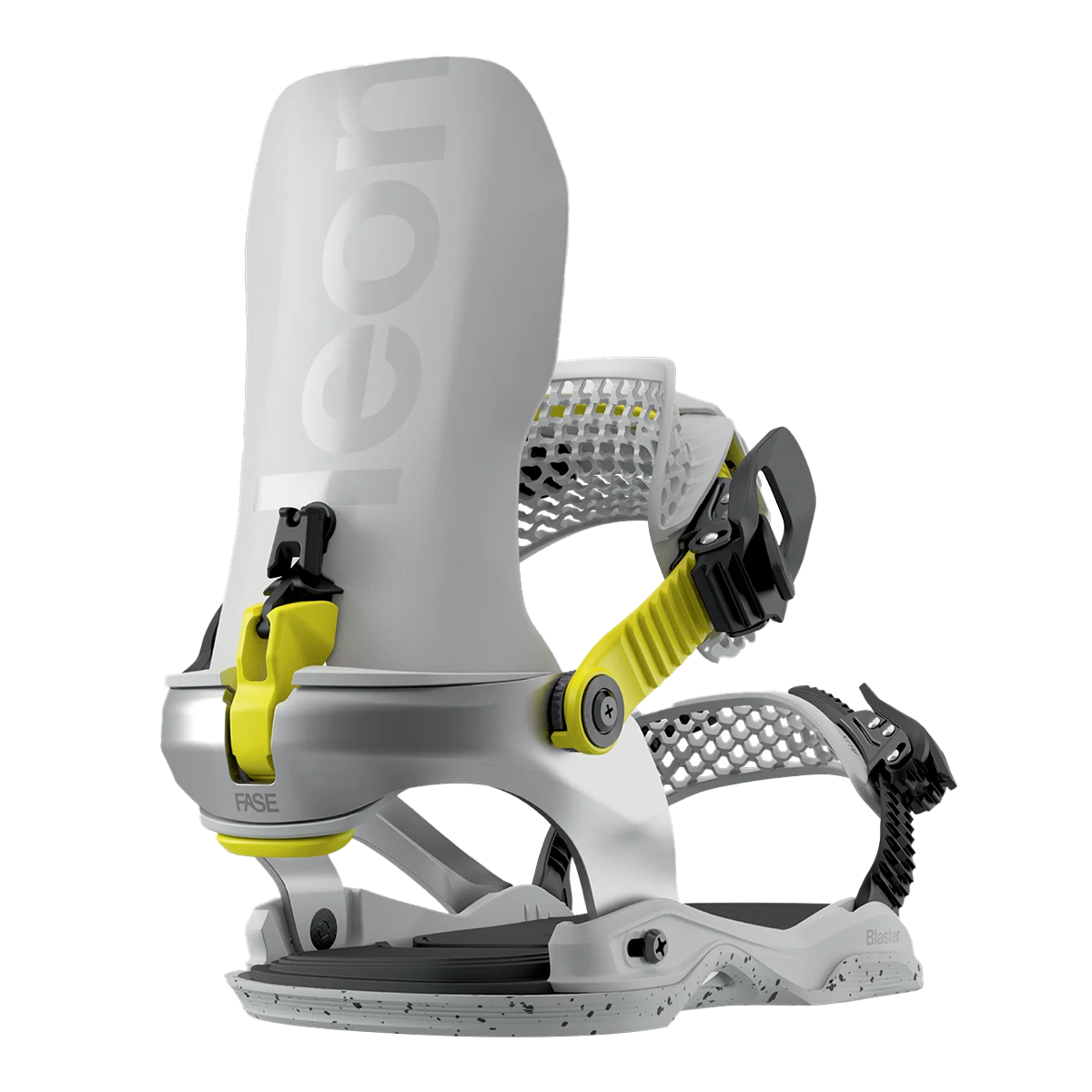 BATALEON BLASTER ASYMWRAP FASE SNOWBOARD BINDINGS REAR VIEW GREY