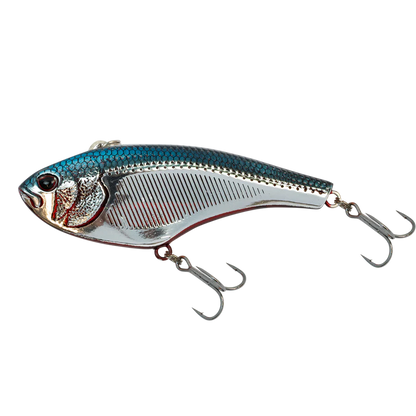 Swimtrex 72 Lipless Crankbait 3/4oz - Blue Back Chrome