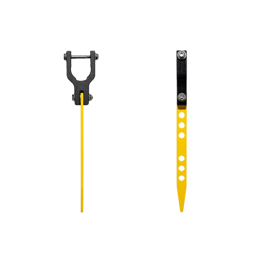 BEATDOWN OUTDOORS PRO POINTER BEATDOWN POLE 1.00 BLACK YELLOW