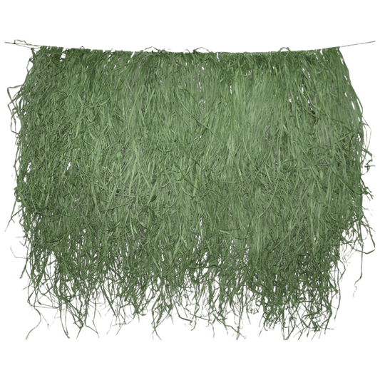 BEAVERTAIL GHILLIE GRASS RAFFIA GRASS MAT - GREEN