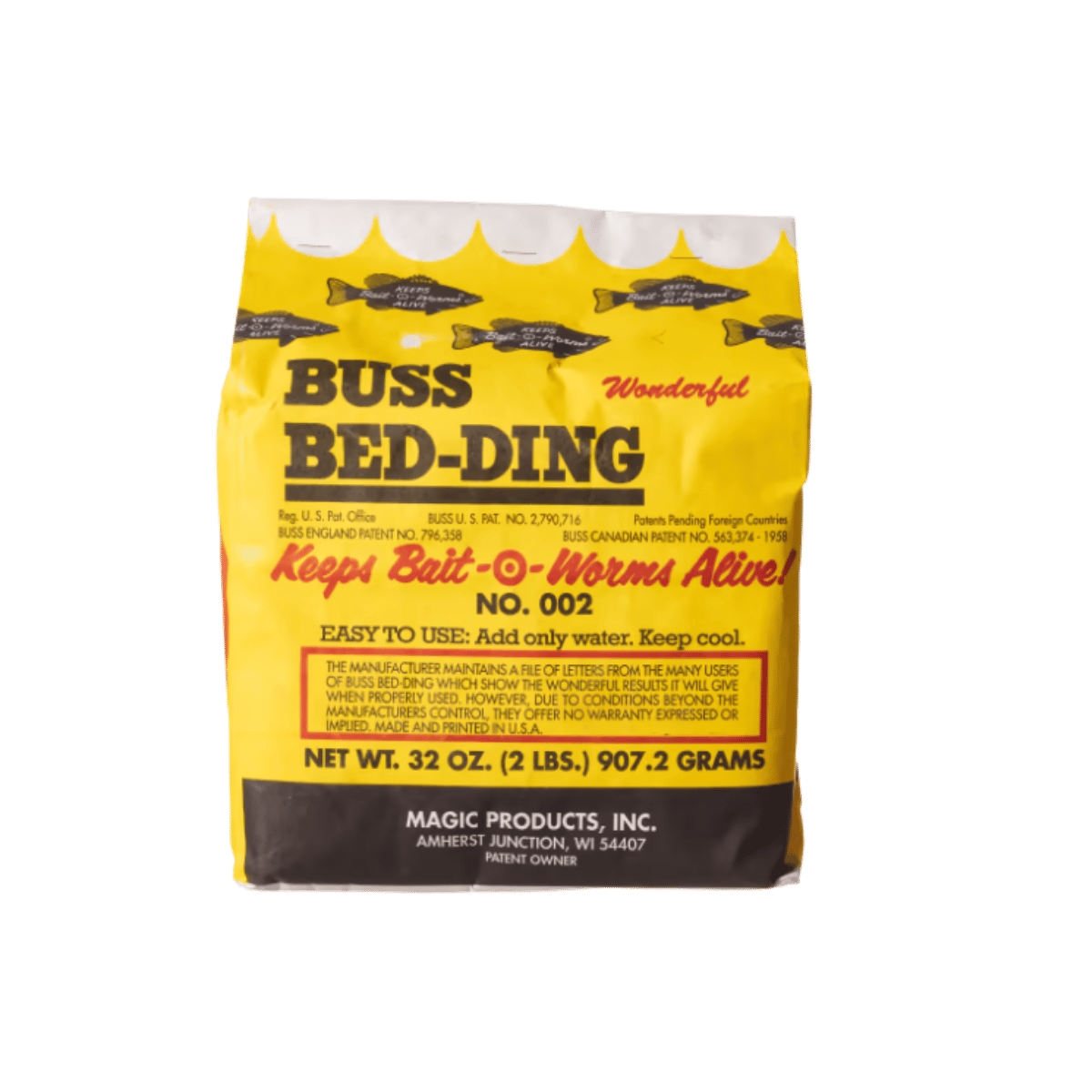 MAGIC WORM BUSS BEDDING DRY PAPER - 2LBS