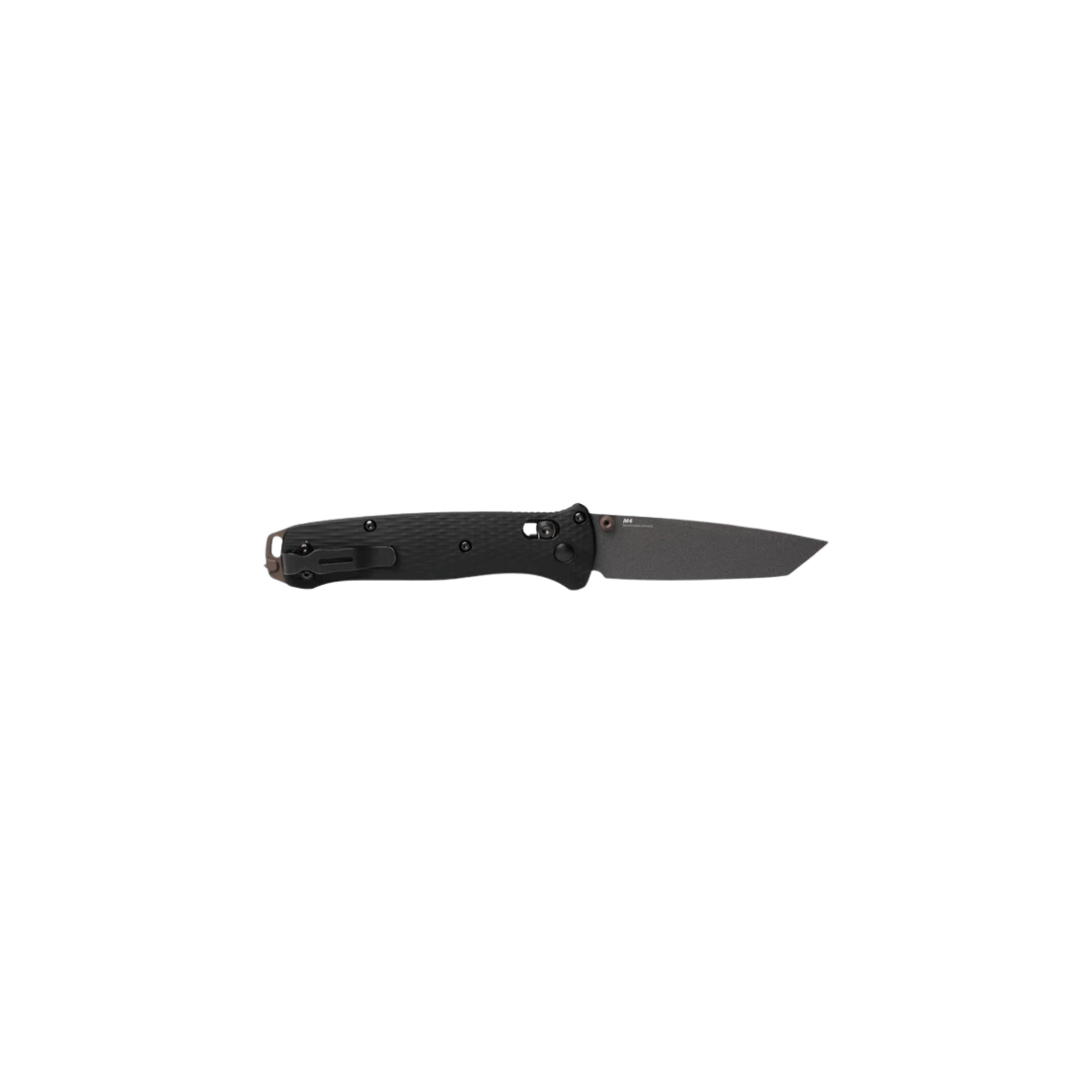 BENCHMADE BAILOUT AXIS TANTO - BLACK ALUMINUM, FULL KNIFE VIEW