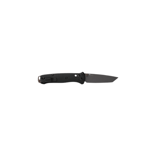 BENCHMADE BAILOUT AXIS TANTO - BLACK ALUMINUM, FULL KNIFE VIEW