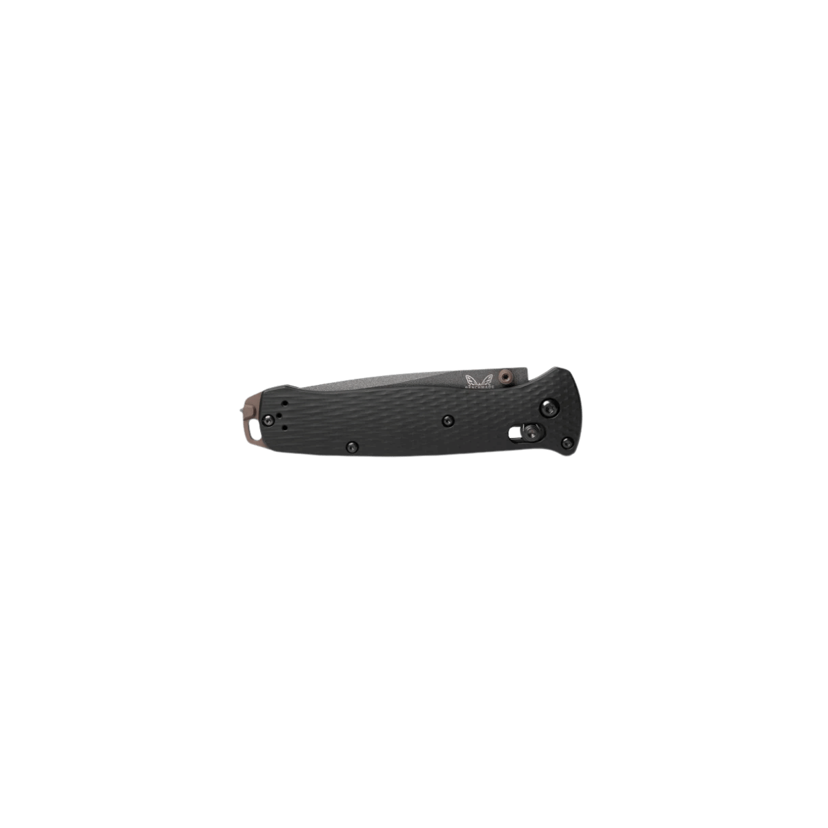 BENCHMADE BAILOUT AXIS TANTO - BLACK ALUMINUM, FOLDED VIEW