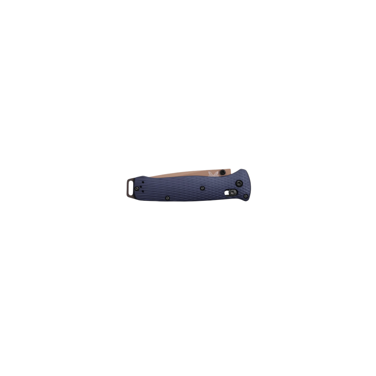 BENCHMADE BAILOUT AXIS TANTO - CRATER BLUE ALUMINUM, FOLDED VIEW