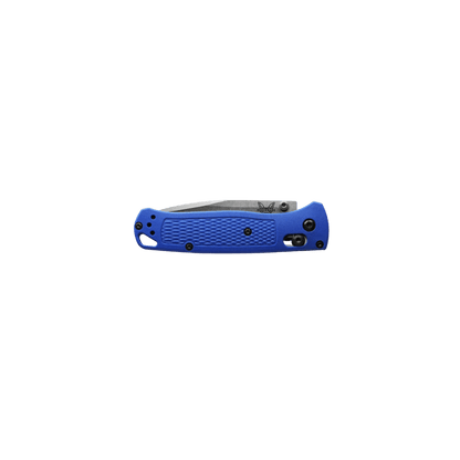 BENCHMADE BUGOUT AXIS DROP POINT - BLUE GRIVORY, FOLDED VIEW