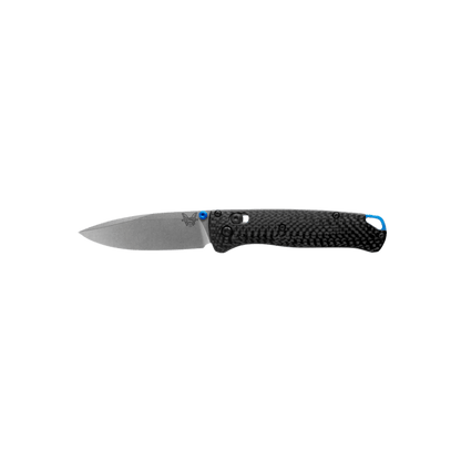 BENCHMADE BUGOUT AXIS DROP POINT - CARBON FIBER, FULL KNIFE VIEW