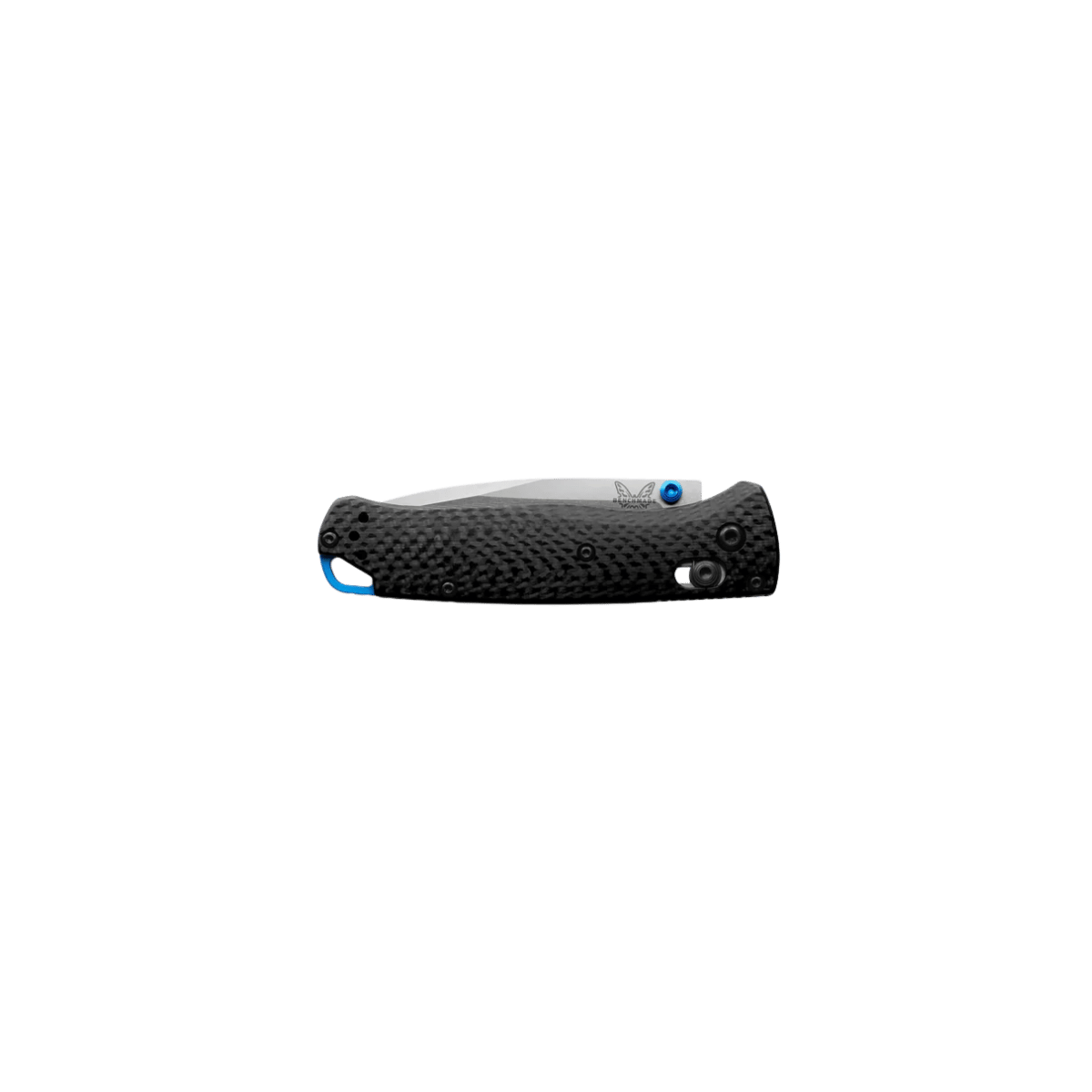 BENCHMADE BUGOUT AXIS DROP POINT - CARBON FIBER, FOLDED VIEW