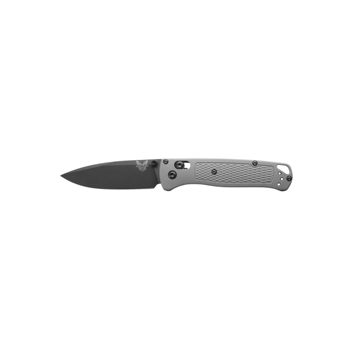 BENCHMADE BUGOUT AXIS DROP POINT CPM-S30 - STORM GRAY GRIVORY, FULL KNIFE VIEW