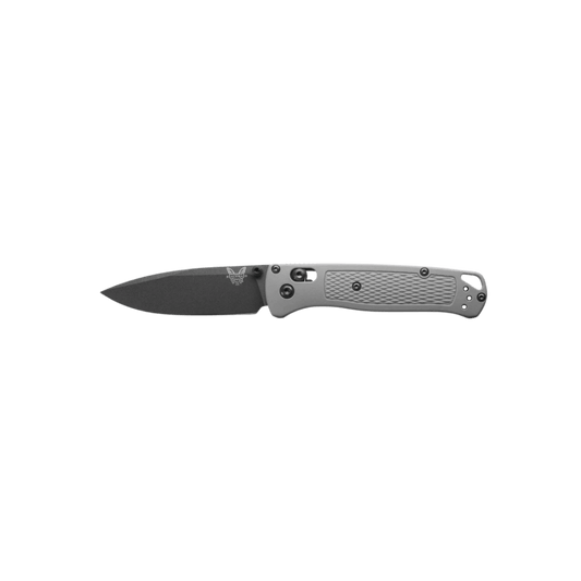 BENCHMADE BUGOUT AXIS DROP POINT CPM-S30 - STORM GRAY GRIVORY, FULL KNIFE VIEW