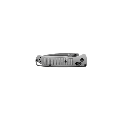 BENCHMADE BUGOUT AXIS DROP POINT CPM-S30 - STORM GRAY GRIVORY, FOLDED VIEW