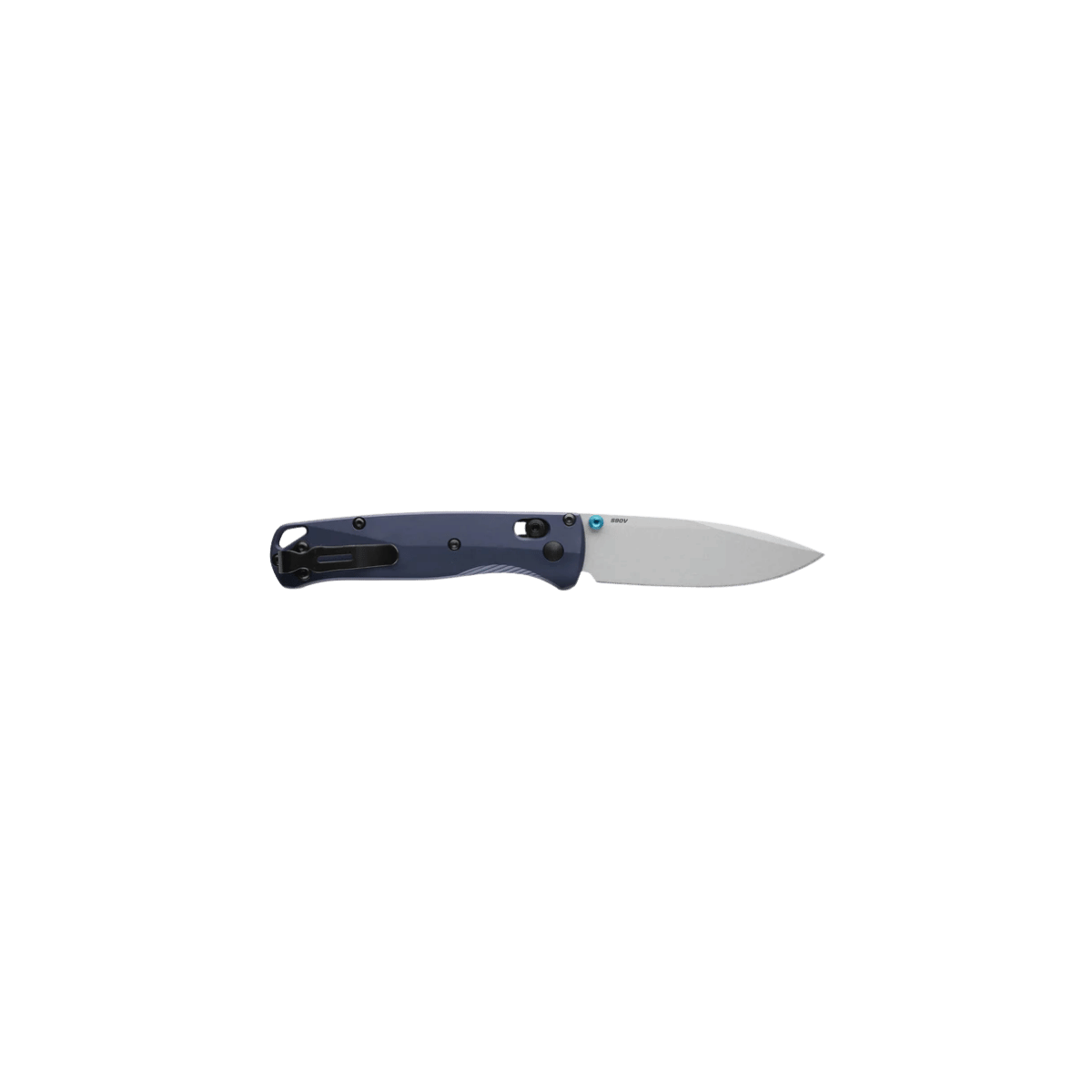 BENCHMADE BUGOUT AXIS DROP-POINT - CRATER BLUE, FULL KNIFE VIEW