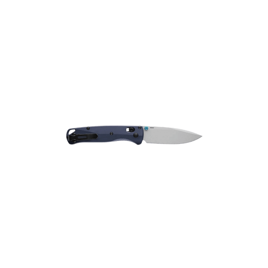 BENCHMADE BUGOUT AXIS DROP-POINT - CRATER BLUE, FULL KNIFE VIEW