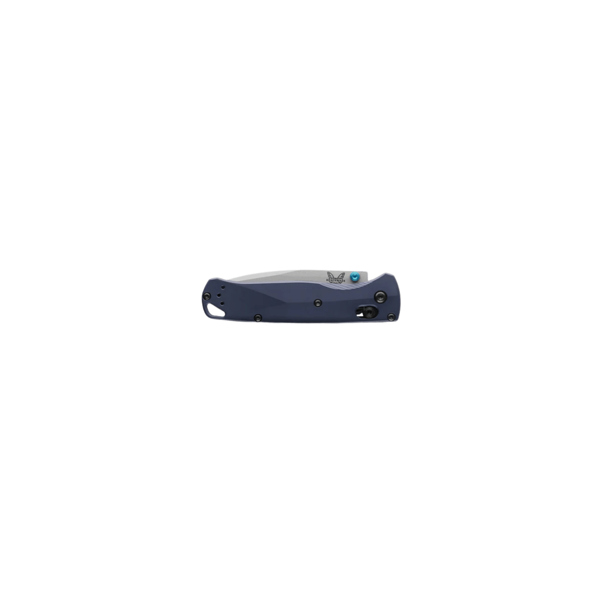 BENCHMADE BUGOUT AXIS DROP-POINT - CRATER BLUE, FOLDED VIEW